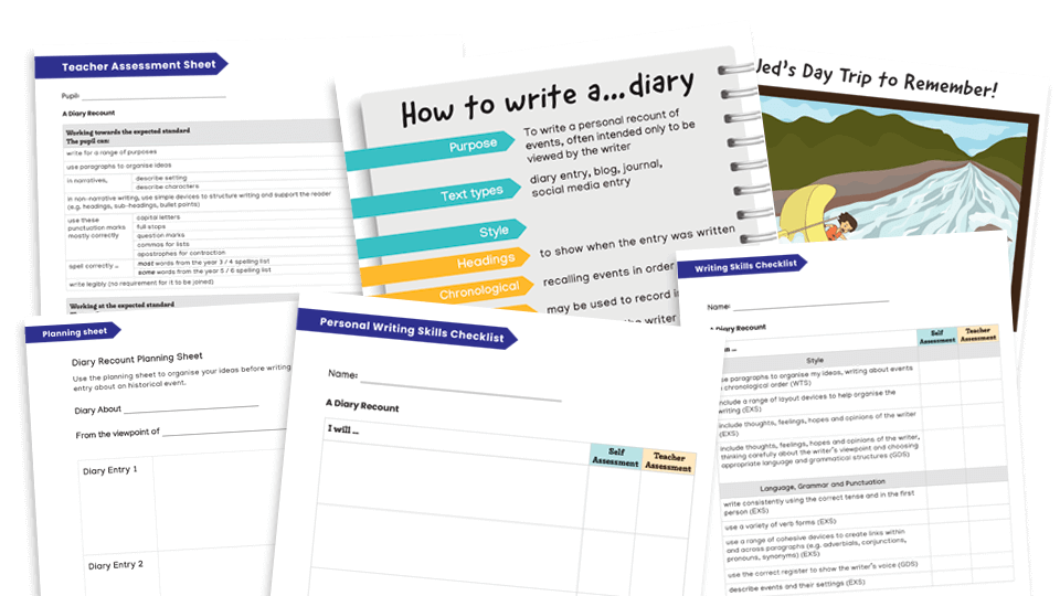 diary entry 8 of the best writing resources and worksheets for ks2 english teachwire