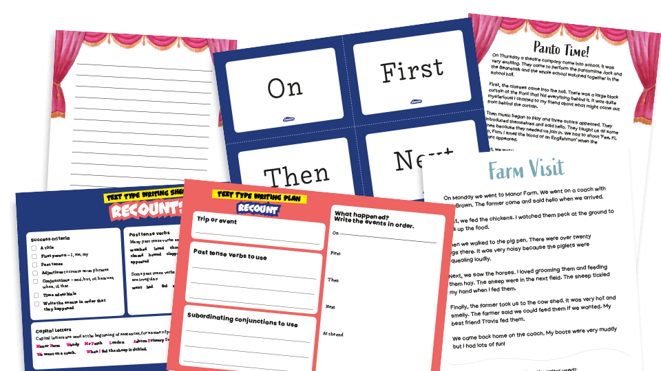 Examples of Recounts KS1 – Writing Planners and Model Texts
