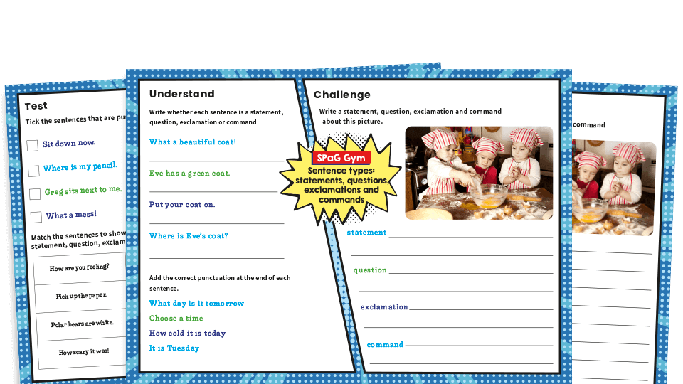 Year 2 Sentence Types KS1 Grammar Worksheets Plazoom