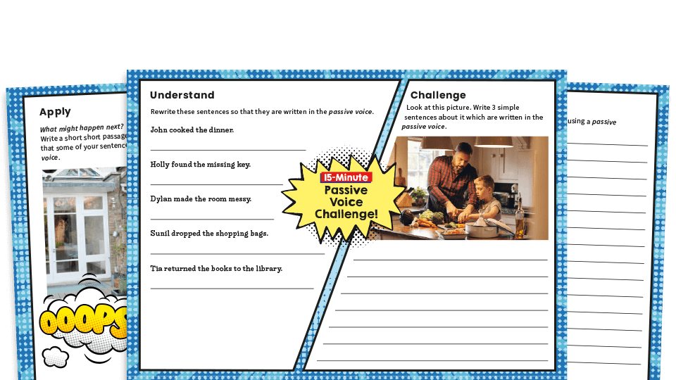 Active And Passive Verb Voice Worksheets 7th 8th 9th 10th Grade 