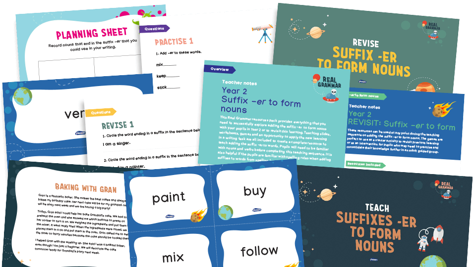 2 5c Year 2 W Formation Of Nouns Using Suffixes Such As ness er And By Compounding suffix 