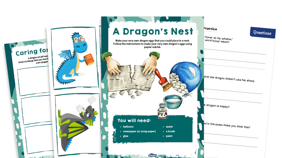 KS1 Home Learning Pack: Dragons | Plazoom