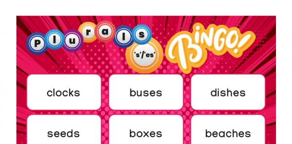 Year 1 Plurals Bingo – KS1 Grammar Game | Plazoom