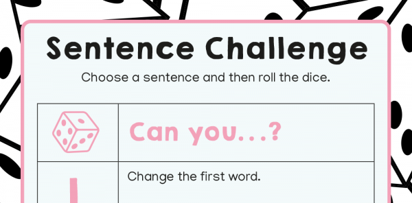 year 1 sentence editing challenge dice game ks1 grammar games plazoom