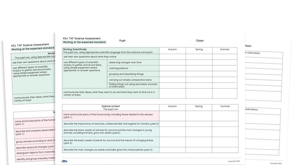 Year 2 Science Assessment Framework Checklists | Plazoom