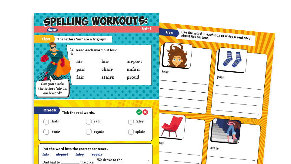 year 1 air ks1 spelling worksheets plazoom