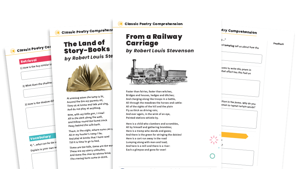 Ks2 Poetry Comprehension Worksheets Robert Louis Stevenson Plazoom