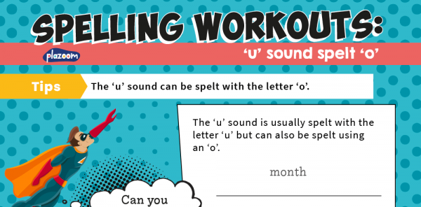 year 2 u sound spelt o spelling worksheets ks1 spag workouts