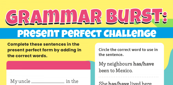 Present Perfect Tense Year 3 Grammar Worksheets Lesson Pack | Plazoom