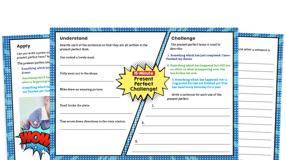 Year 3 Present Perfect Tense Spag Worksheets Plazoom