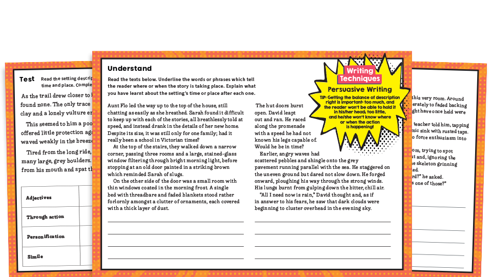 Story Settings Ks2 Writing Features Challenge Mat Worksheets Plazoom