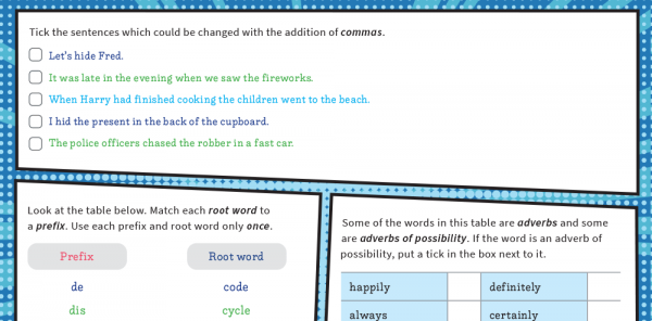 Year 5 Grammar Revision Worksheets – KS2 SPaG | Plazoom