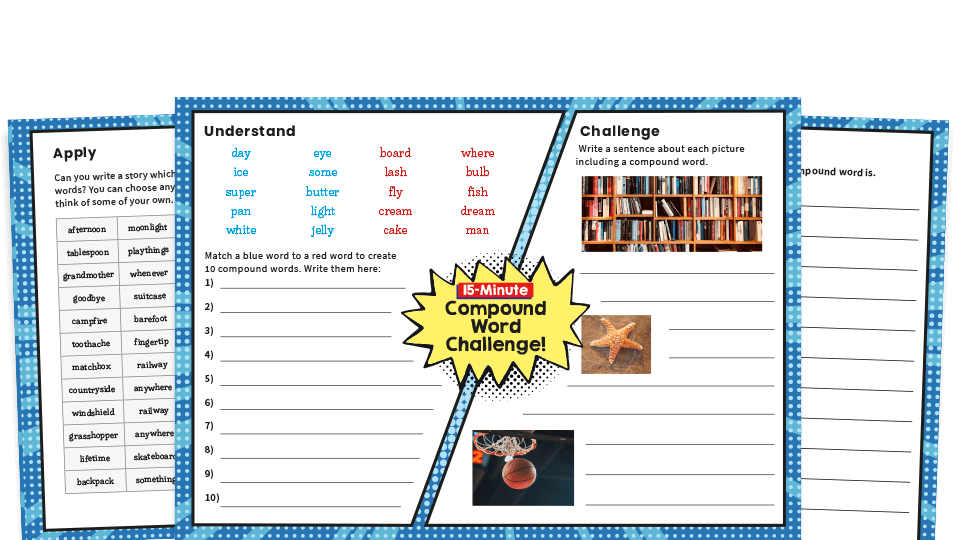 year 2 compound words spag worksheets plazoom