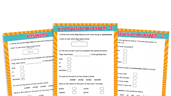 KS1 SATs Grammar Recap – Year 1/2 Word Classes and Grammar Terms: Part ...