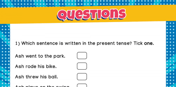 Year 1 and 2 Verb Tenses SATs Grammar Recap Worksheets Pack | Plazoom