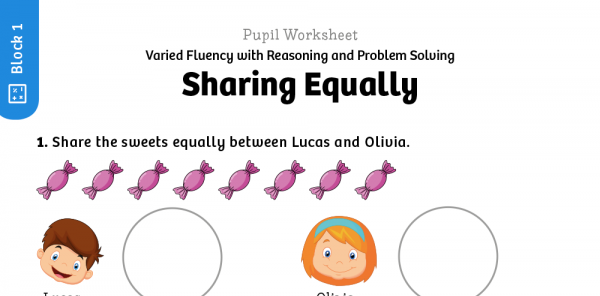 white rose maths y1 summer term block 1 sharing equally maths