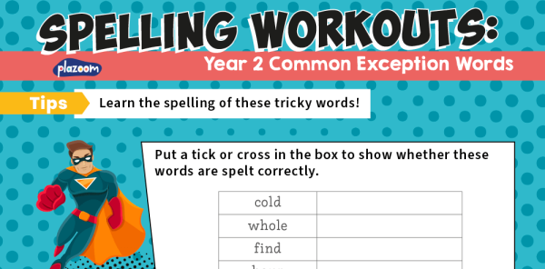 year-2-common-exception-words-ks1-spelling-worksheets-pack-5-plazoom