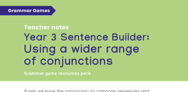 Year 3 Conjunctions Sentence Builder Game – KS2 Grammar Games | Plazoom