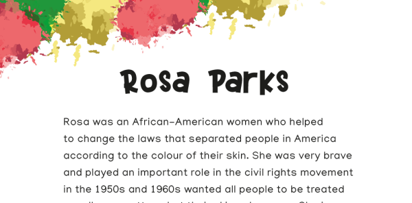 rosa parks ks1 activities