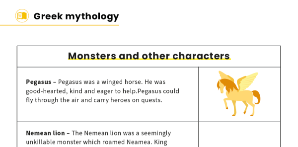 Myths And Legends KS2 – Greek Myths Writing Toolkit | Plazoom