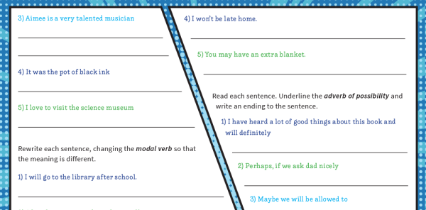 Year 5 Grammar Revision Worksheets – KS2 SPaG | Plazoom