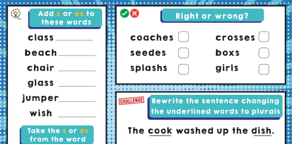 Year 1 Plurals – KS1 SPaG Activities Pack | Plazoom