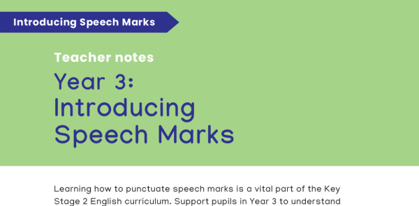 introducing speech marks