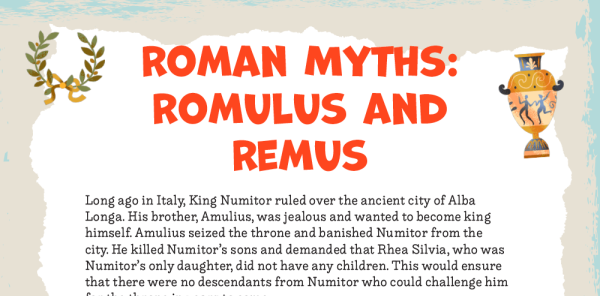 Roman Myths Romulus And Remus Ks2 Text Types Writing Planners And