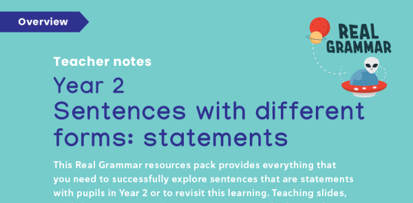 2.1a Year 2: sentences with different forms: statement, question ...